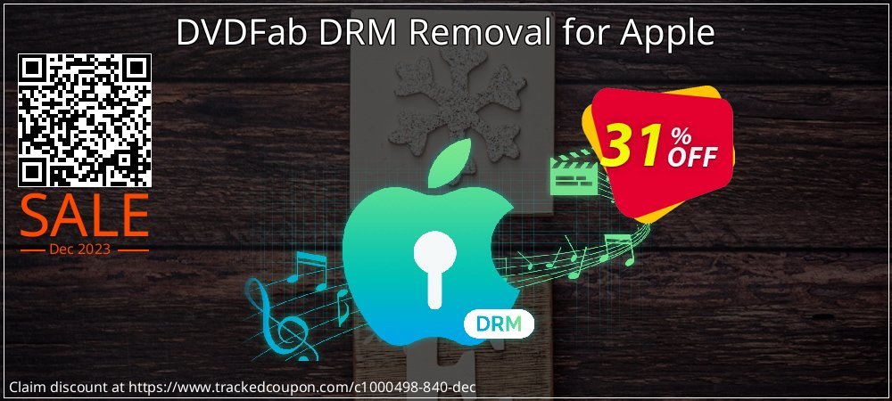 DVDFab DRM Removal for Apple coupon on National Walking Day sales