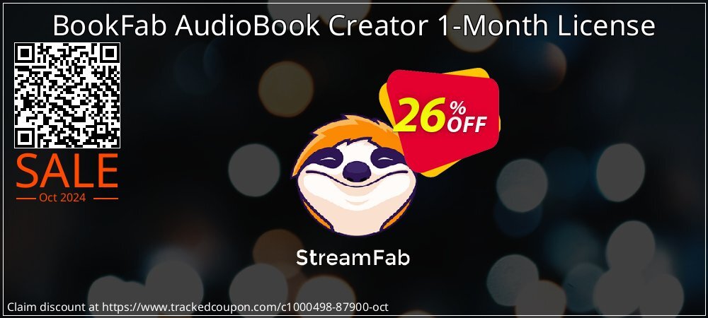 BookFab AudioBook Creator 1-Month License coupon on Mother Day offering discount