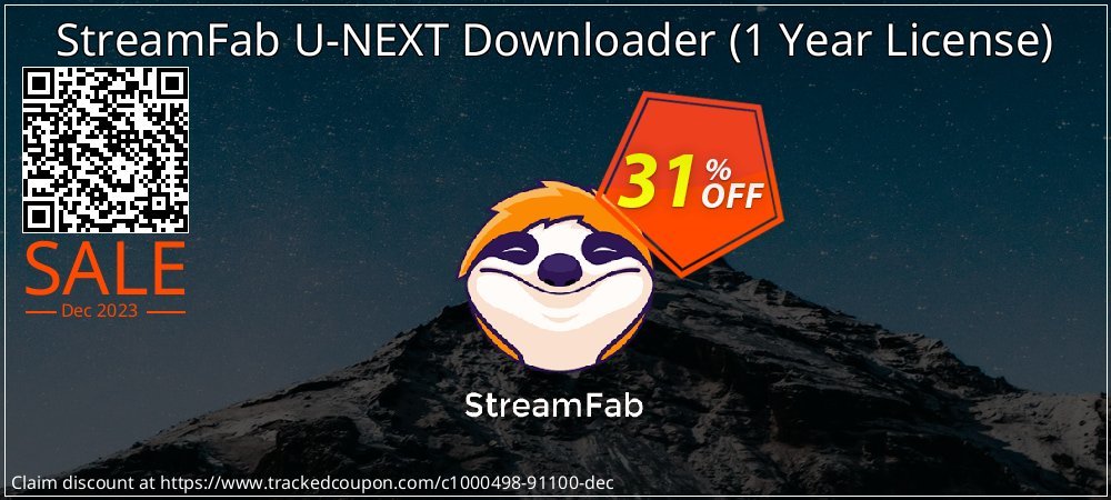 StreamFab U-NEXT Downloader - 1 Year License  coupon on Mother Day sales