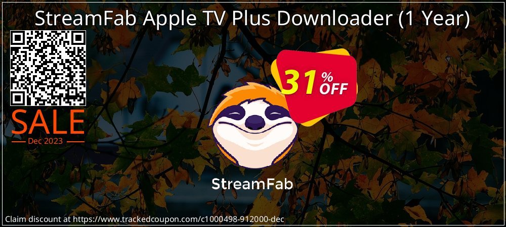 StreamFab Apple TV Plus Downloader - 1 Year  coupon on National Walking Day sales