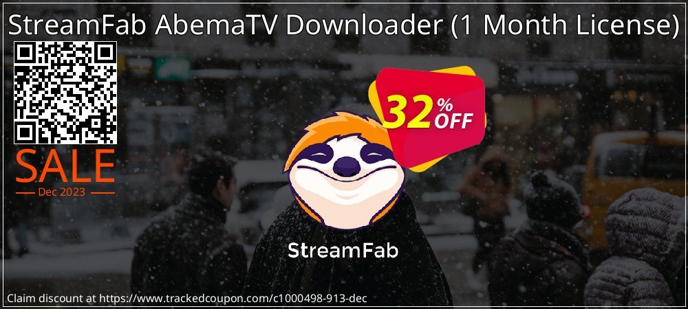 StreamFab AbemaTV Downloader - 1 Month License  coupon on Easter Day deals