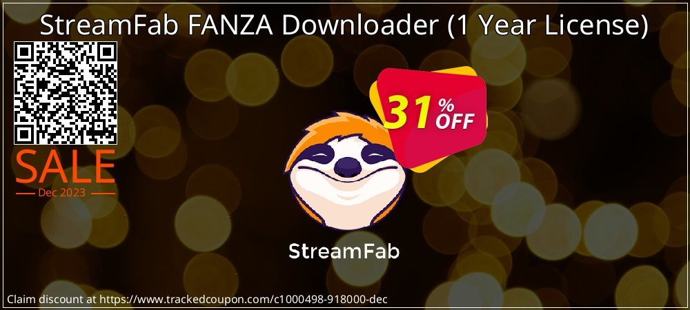 StreamFab FANZA Downloader - 1 Year License  coupon on World Backup Day offering sales