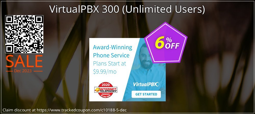 VirtualPBX 300 - Unlimited Users  coupon on National Walking Day discounts