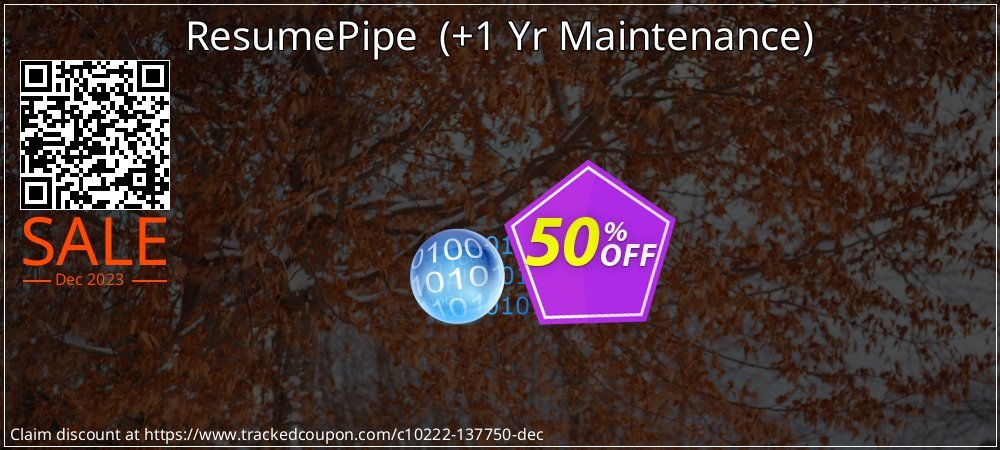 ResumePipe  - +1 Yr Maintenance  coupon on National Walking Day offering sales