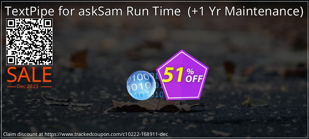 TextPipe for askSam Run Time  - +1 Yr Maintenance  coupon on World Party Day promotions