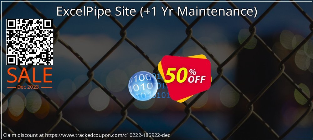 ExcelPipe Site - +1 Yr Maintenance  coupon on April Fools' Day deals