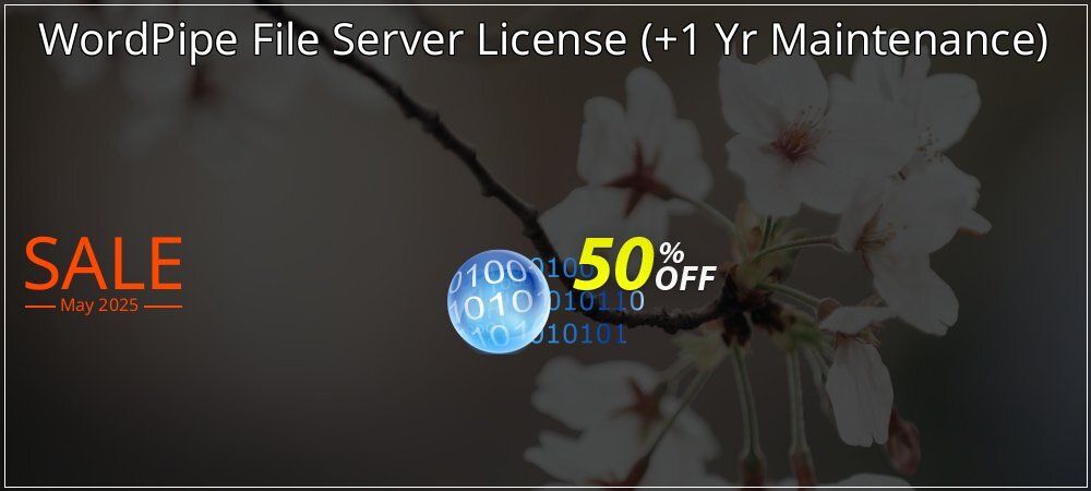 WordPipe File Server License - +1 Yr Maintenance  coupon on World Party Day promotions