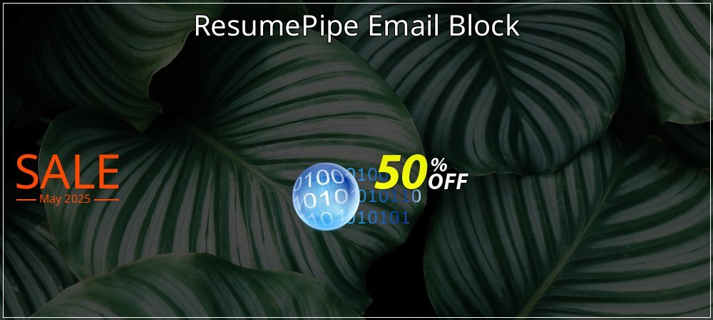 ResumePipe Email Block coupon on World Party Day discount