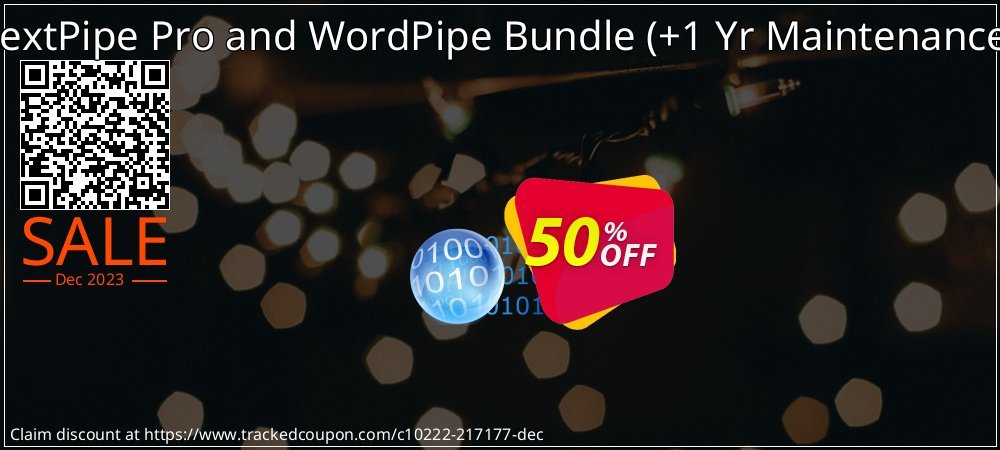 TextPipe Pro and WordPipe Bundle - +1 Yr Maintenance  coupon on April Fools' Day discounts