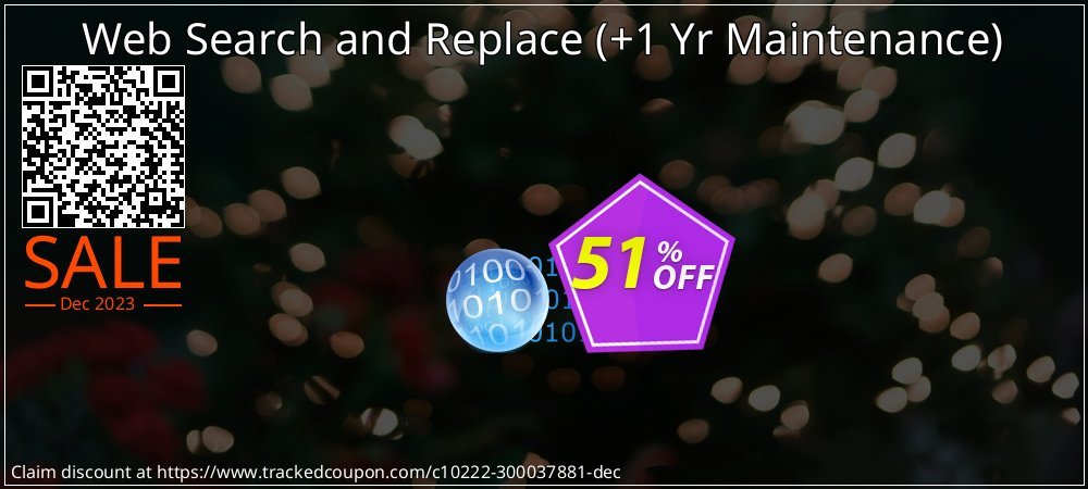 Web Search and Replace - +1 Yr Maintenance  coupon on National Loyalty Day offering discount