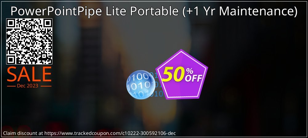 PowerPointPipe Lite Portable - +1 Yr Maintenance  coupon on World Party Day promotions