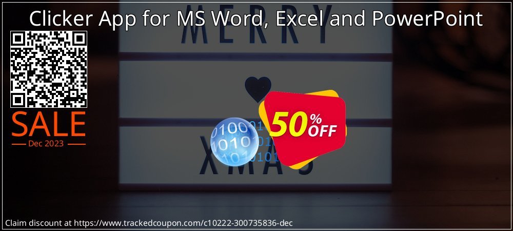Clicker App for MS Word, Excel and PowerPoint coupon on World Party Day promotions