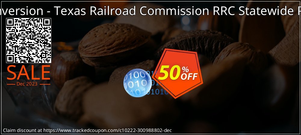 EBCDIC to ASCII conversion - Texas Railroad Commission RRC Statewide Production Gas Data coupon on Working Day discount