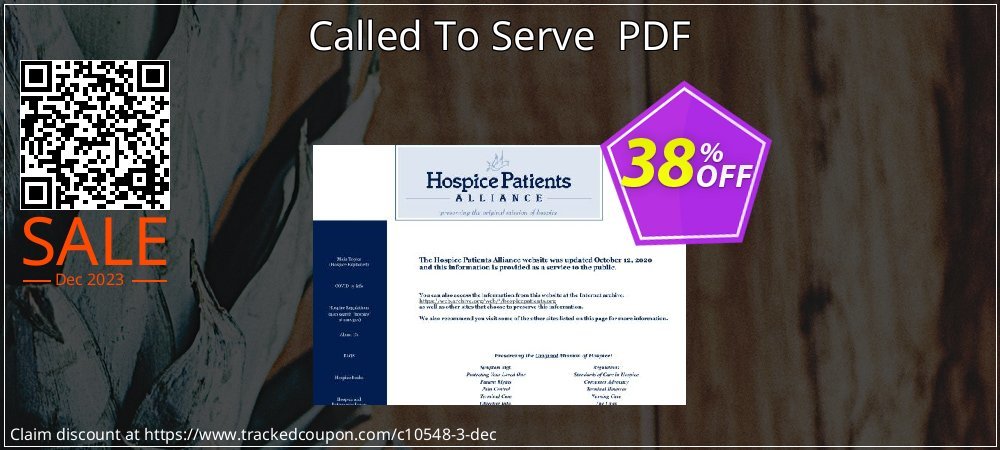 Called To Serve  PDF coupon on Constitution Memorial Day super sale