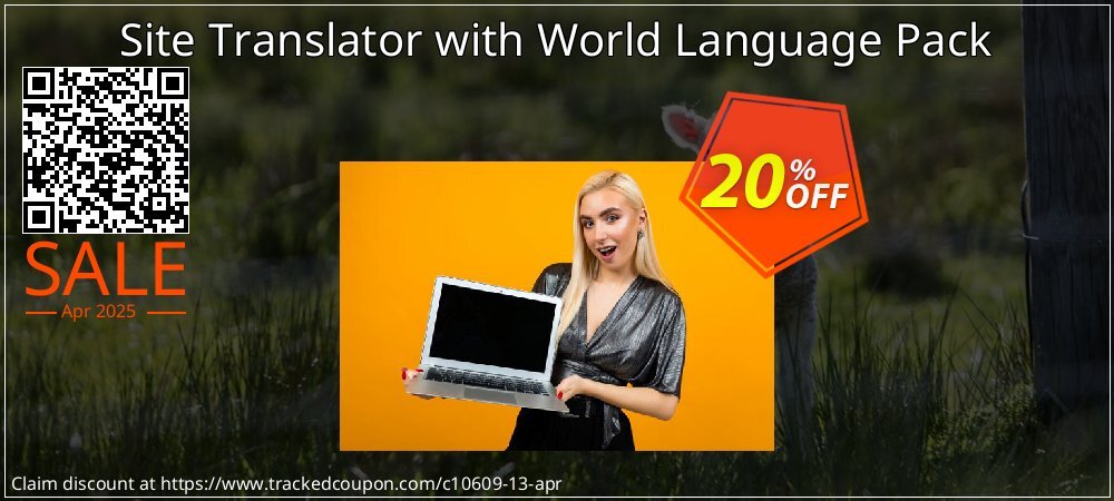 Site Translator with World Language Pack coupon on National Pizza Party Day offering sales