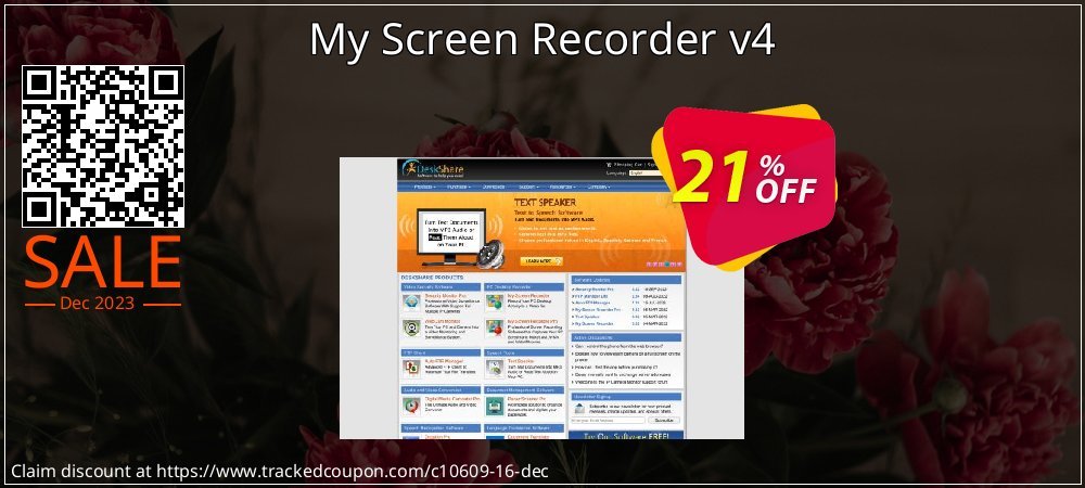 My Screen Recorder v4 coupon on World Party Day discounts