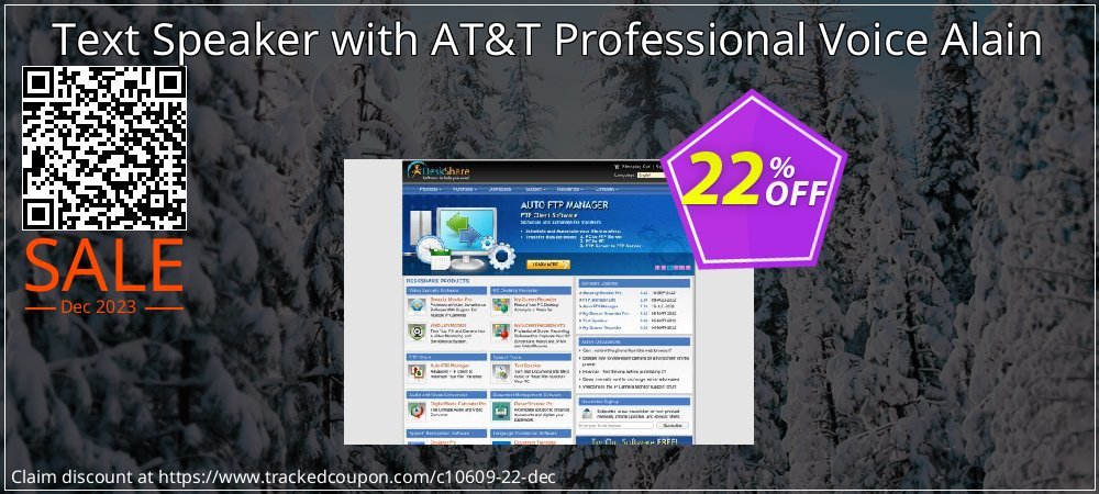 Text Speaker with AT&T Professional Voice Alain coupon on April Fools' Day offering discount