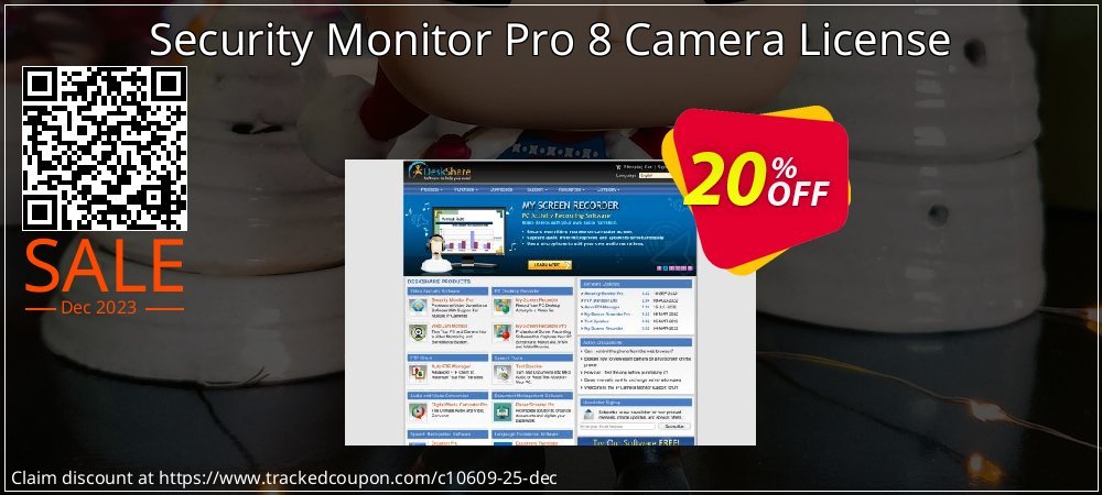 Security Monitor Pro 8 Camera License coupon on National Walking Day discounts