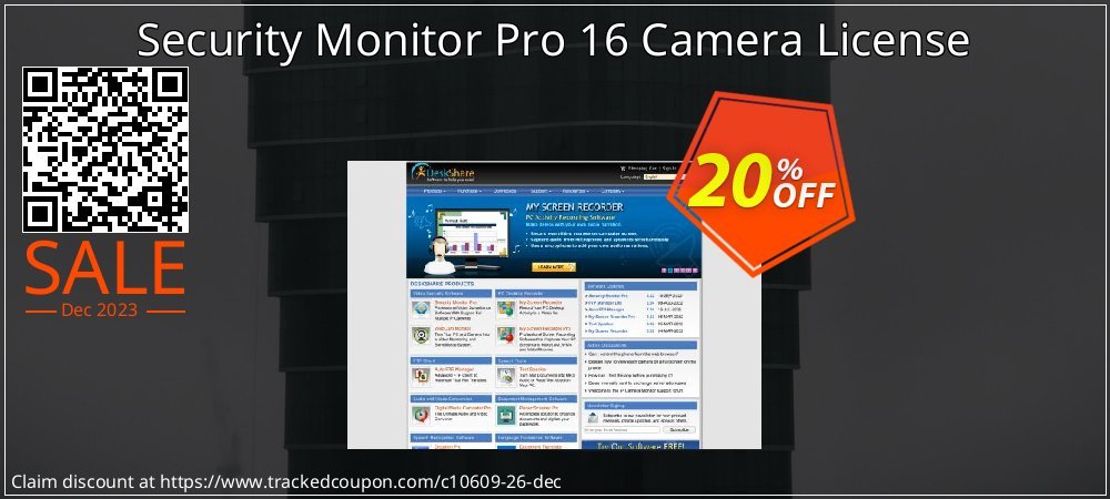 Security Monitor Pro 16 Camera License coupon on World Party Day promotions
