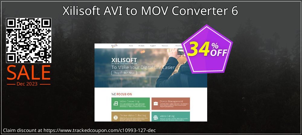 Xilisoft AVI to MOV Converter 6 coupon on Christmas & New Year super sale