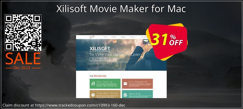 Xilisoft Movie Maker for Mac coupon on National Walking Day offering discount