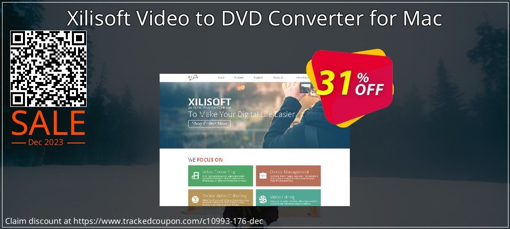 Get 30% OFF Xilisoft Video to DVD Converter for Mac offering sales