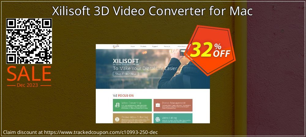 Xilisoft 3D Video Converter for Mac coupon on National Walking Day offering discount