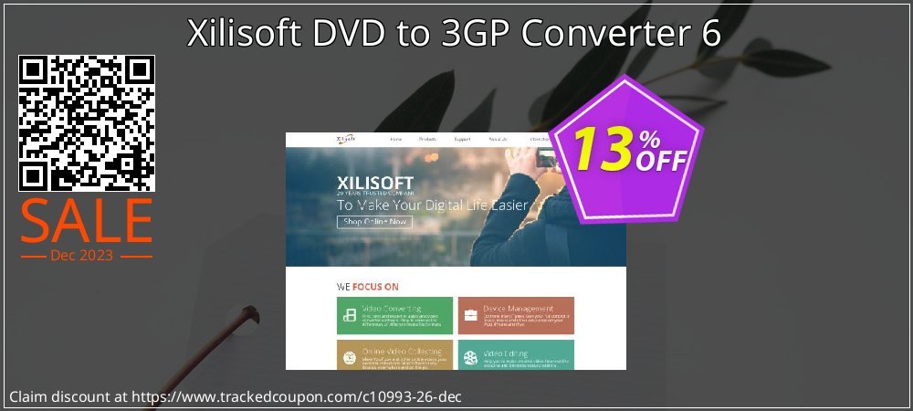 Xilisoft DVD to 3GP Converter 6 coupon on World Party Day offering sales