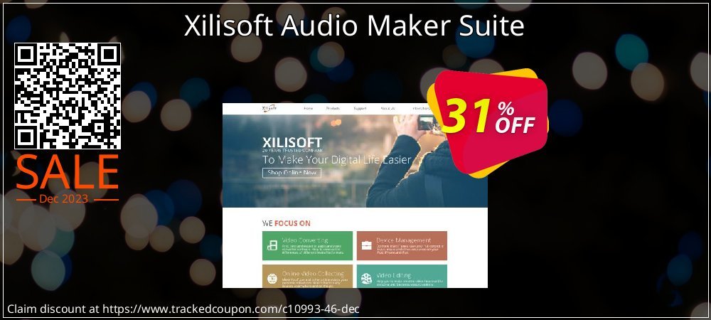 Xilisoft Audio Maker Suite coupon on World Party Day discounts
