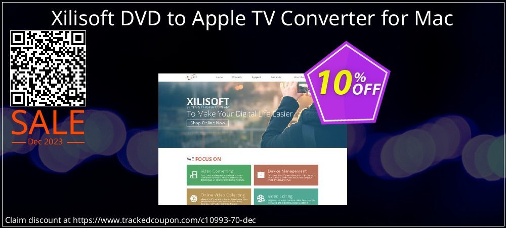 Xilisoft DVD to Apple TV Converter for Mac coupon on National Walking Day offering discount