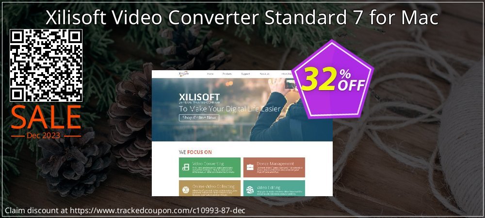 Xilisoft Video Converter Standard 7 for Mac coupon on Working Day offering discount