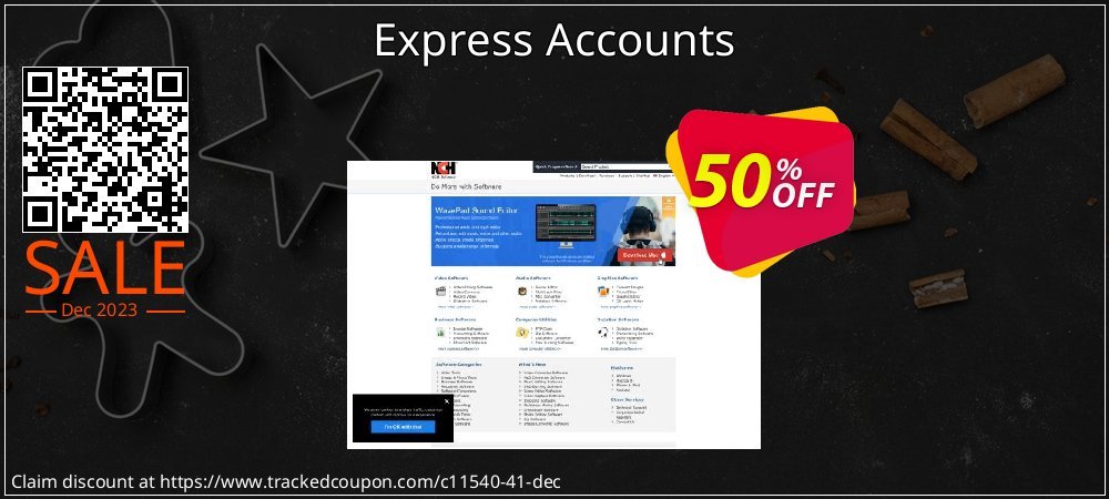 Express Accounts coupon on World Party Day sales