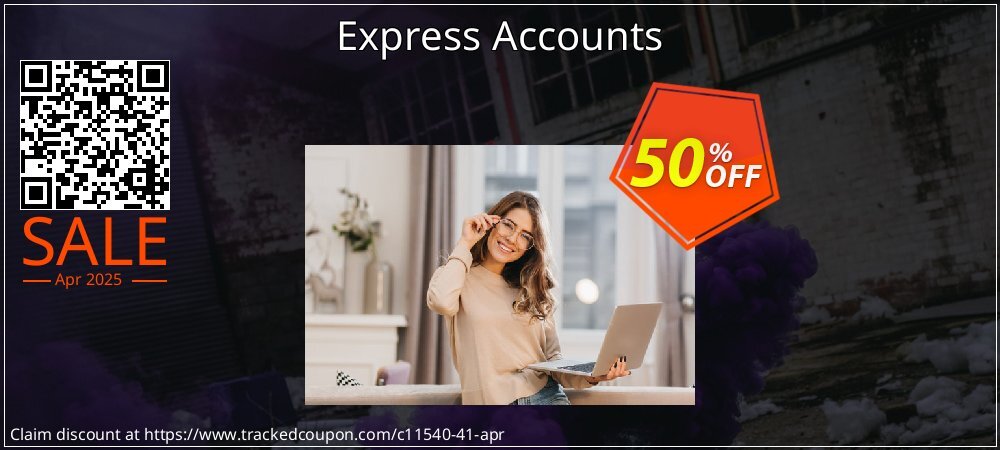 Express Accounts coupon on World Party Day sales