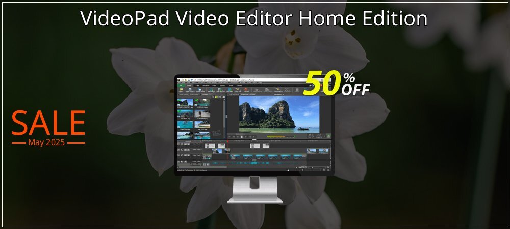 VideoPad Video Editor Home Edition coupon on Easter Day offering sales