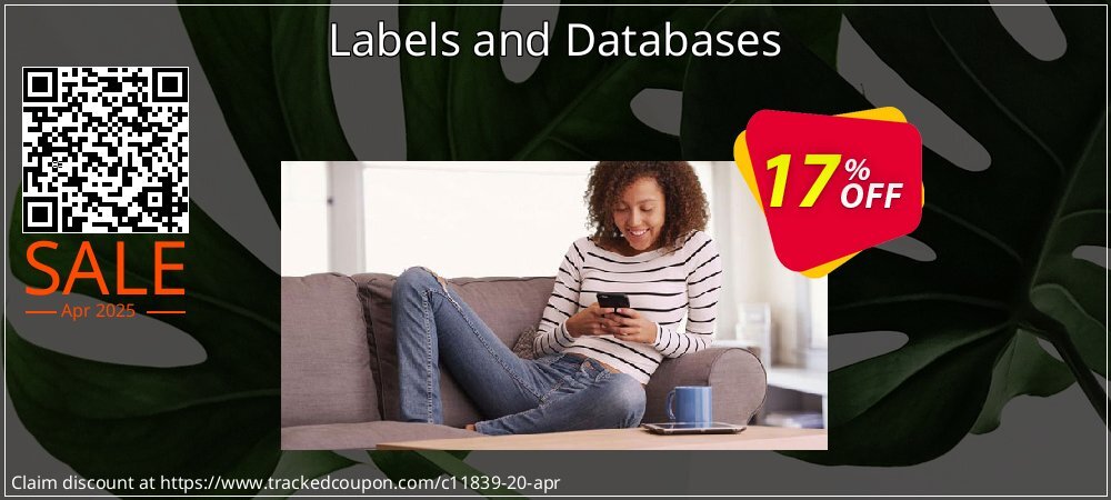 Labels and Databases coupon on National Walking Day promotions