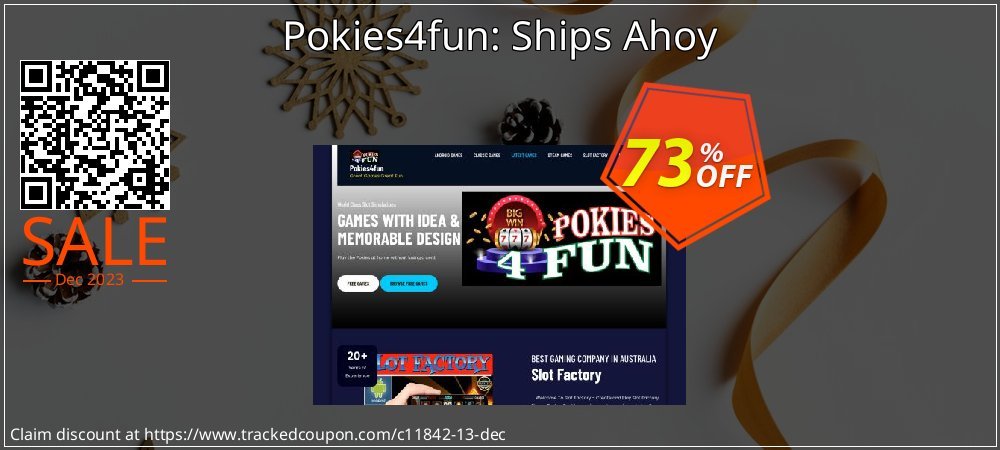 Get 70% OFF Pokies4fun: Ships Ahoy promo