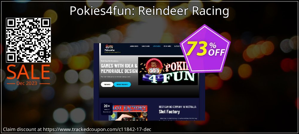 Pokies4fun: Reindeer Racing coupon on April Fools' Day promotions