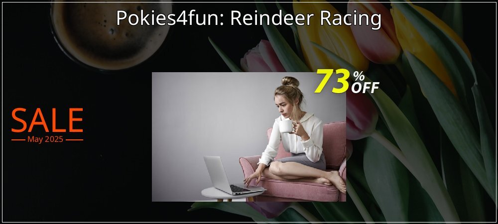 Pokies4fun: Reindeer Racing coupon on April Fools' Day promotions