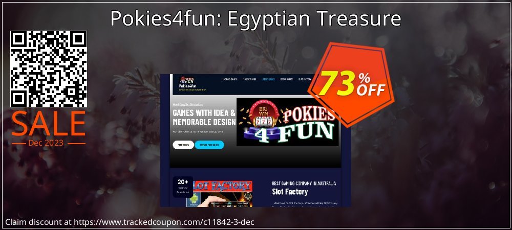 Pokies4fun: Egyptian Treasure coupon on Easter Day discount