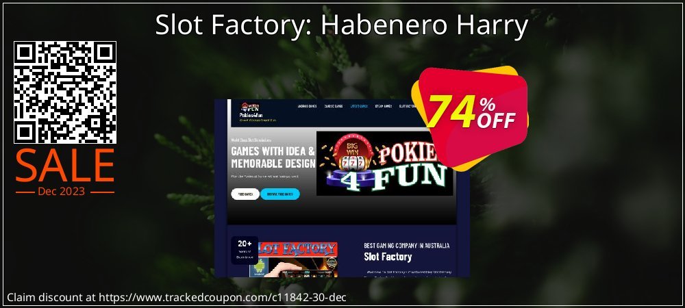 Slot Factory: Habenero Harry coupon on National Walking Day discount