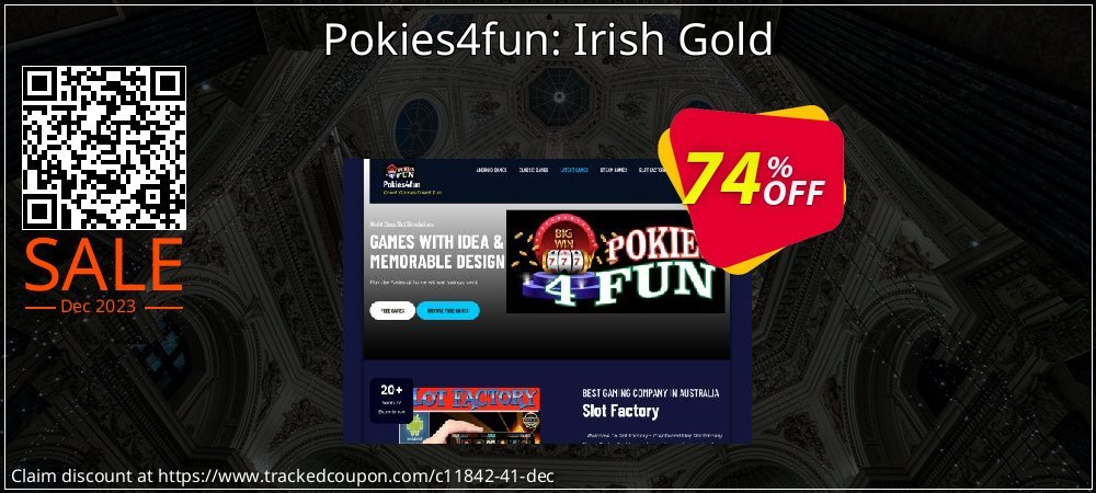 Pokies4fun: Irish Gold coupon on World Party Day offering sales
