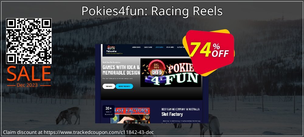 Pokies4fun: Racing Reels coupon on Constitution Memorial Day promotions