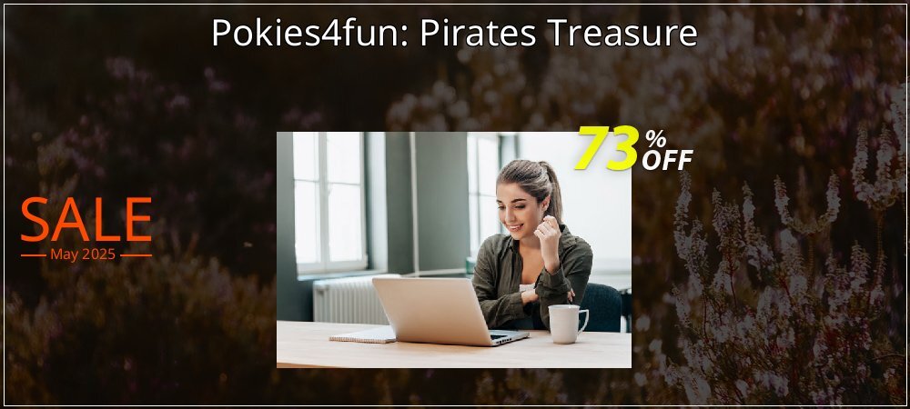 Pokies4fun: Pirates Treasure coupon on National Pizza Party Day sales