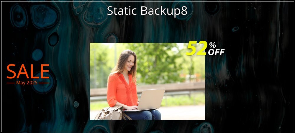 Static Backup8 coupon on National Smile Day offering discount