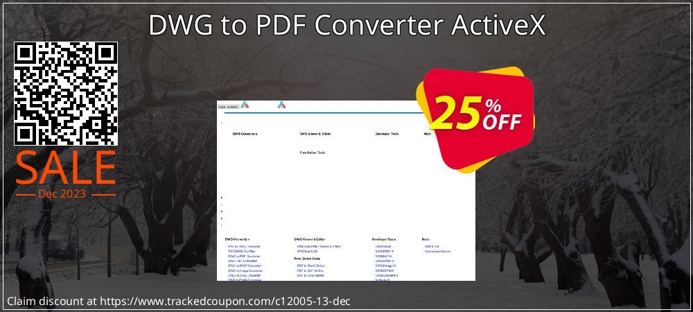 DWG to PDF Converter ActiveX coupon on Virtual Vacation Day offering discount