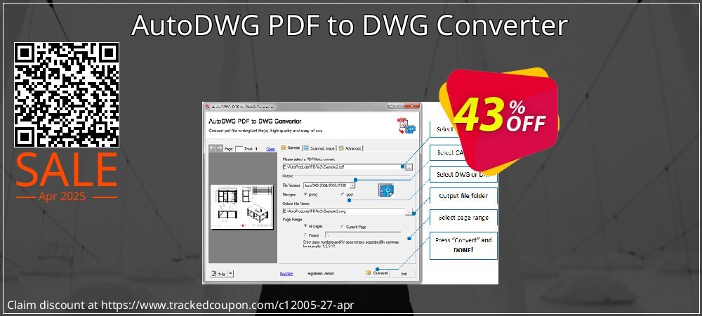 AutoDWG PDF to DWG Converter coupon on April Fools Day sales