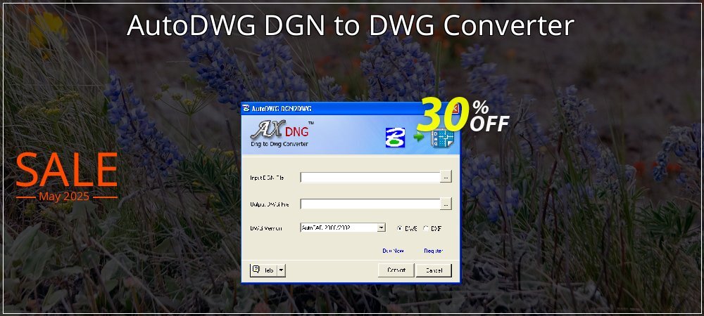 AutoDWG DGN to DWG Converter coupon on World Party Day offering sales