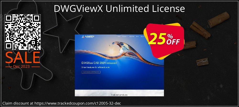 DWGViewX Unlimited License coupon on Working Day discounts