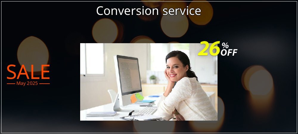 Conversion service coupon on April Fools' Day discounts