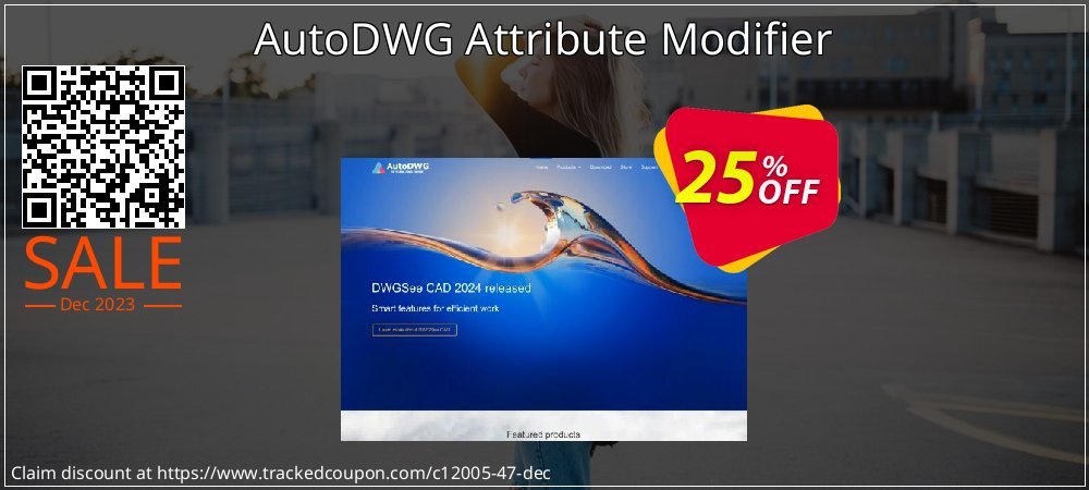 AutoDWG Attribute Modifier coupon on Working Day offering discount